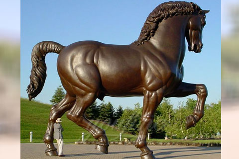 Large Farm Decor Life Size Bronze Horse Statues for sale