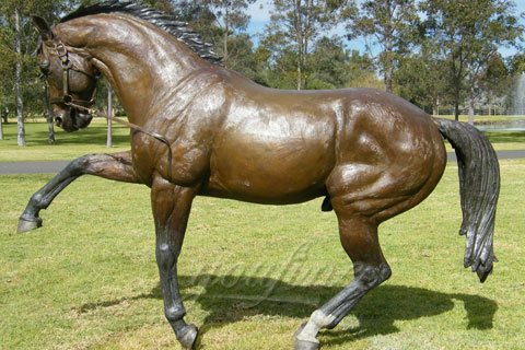 Garden Cast Large Bronze Horse Sculpture