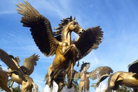 Life Size Beautiful Bronze Wing Horse Statue