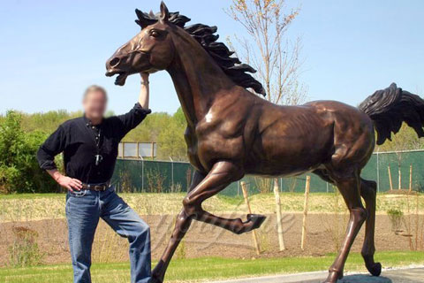 Classic bronze horse statue for garden
