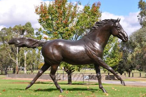 Factory life size bronze standing horse sculptures for sale