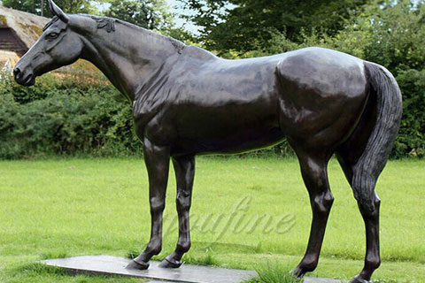 Large Home Bronze standing Decor Horse Statues for sale