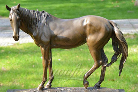 Outdoor Garden Bronze Walking Horse Statues for sale