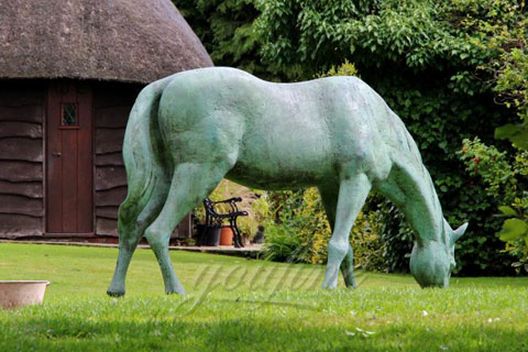 Standing Bronze Life Size Horse Statues for decoration
